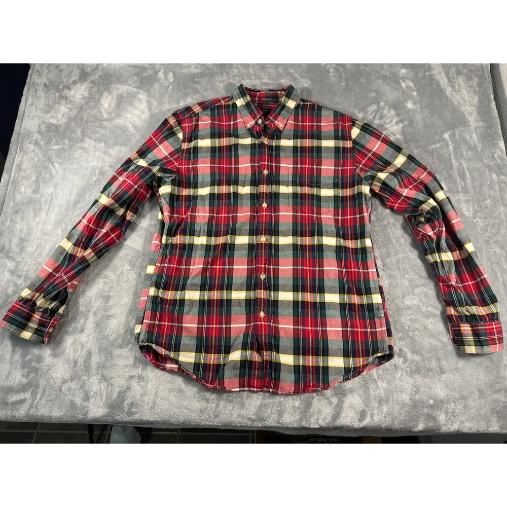J Crew Oxford Plaid Button Down‎ Shirt